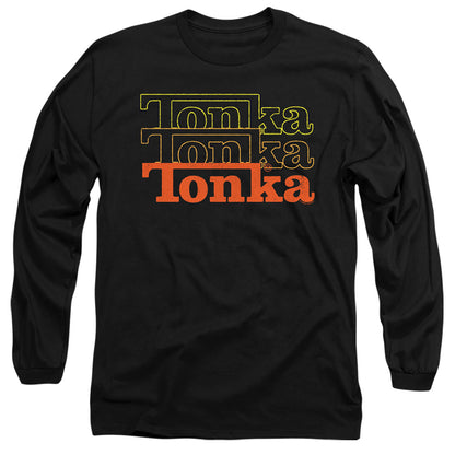 Tonka Fuzzed Repeat Mens Long Sleeve Shirt Black Officially Licensed