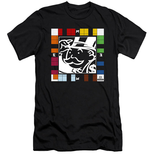 Monopoly Game Board Hbo Premium Bella Canvas Slim Fit Mens T Shirt Black