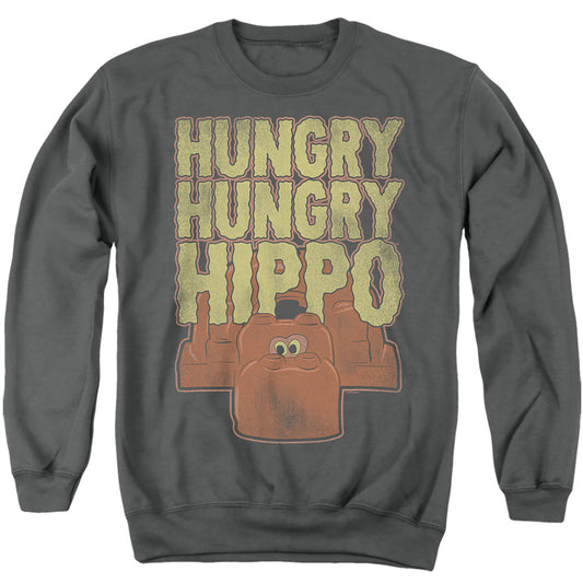 Hungry Hungry Hippos Hungry Hungry Hippo Mens Crewneck Sweatshirt Charcoal