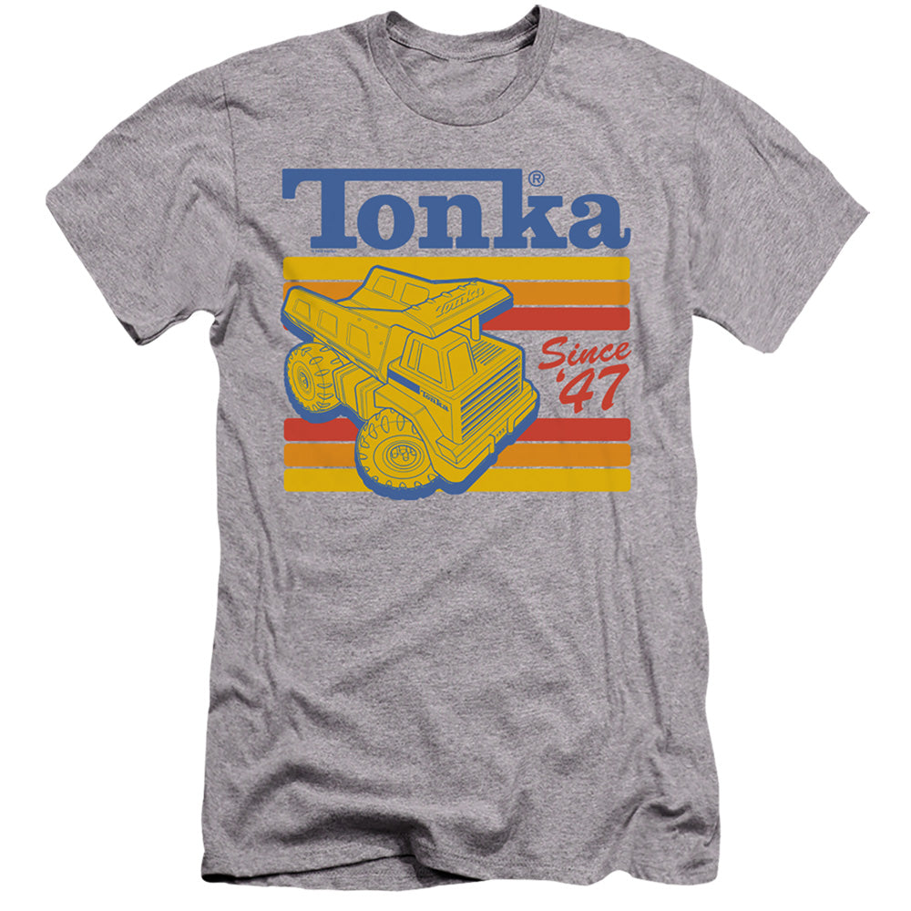 Tonka Since 47 Hbo Premium Bella Canvas Slim Fit Mens T Shirt Athletic Heather