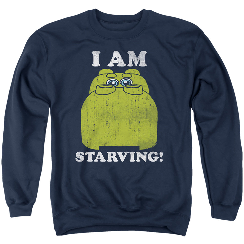 Hungry Hungry Hippos Im Starving Mens Crewneck Sweatshirt Navy