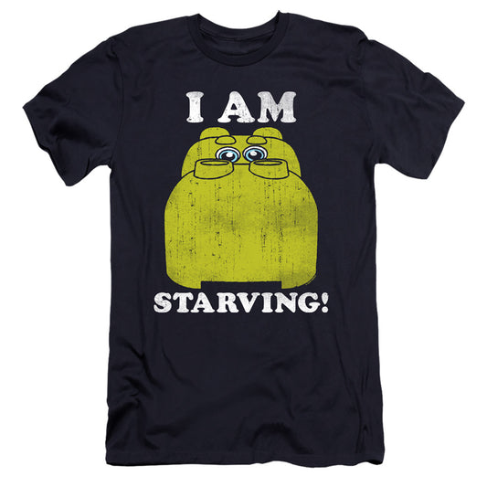 Hungry Hungry Hippos Im Starving Hbo Premium Bella Canvas Slim Fit Mens T Shirt Navy