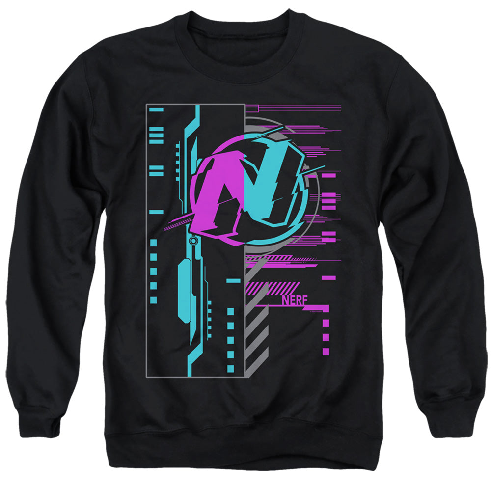 Nerf Cyber Mens Crewneck Sweatshirt Black