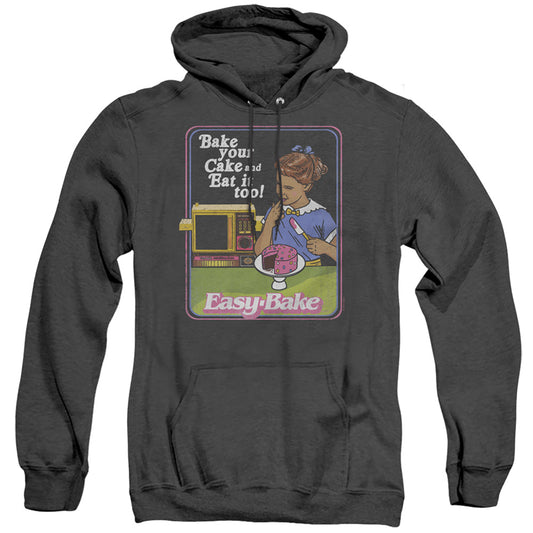 Easy Bake Oven Bake Your Cake Heather Mens Hoodie Black Officially Licensed