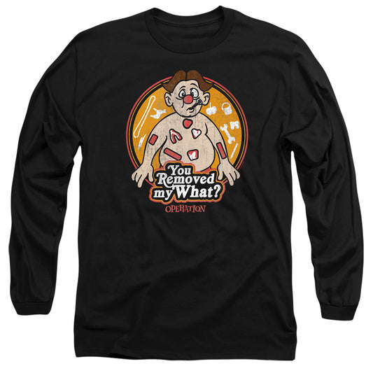 Operation You Removed My What Mens Long Sleeve Shirt Black