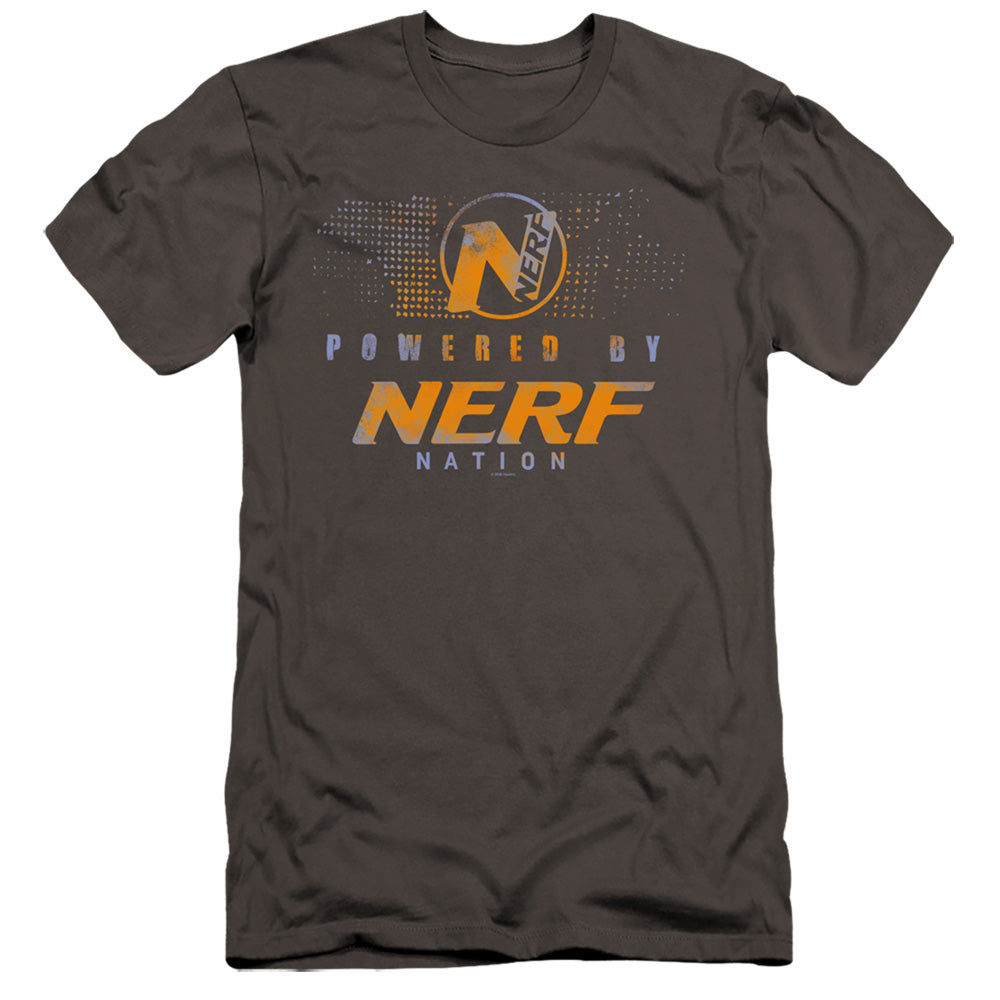 Nerf Powered By Nerf Nation Hbo Premium Bella Canvas Slim Fit Mens T Shirt Charcoal