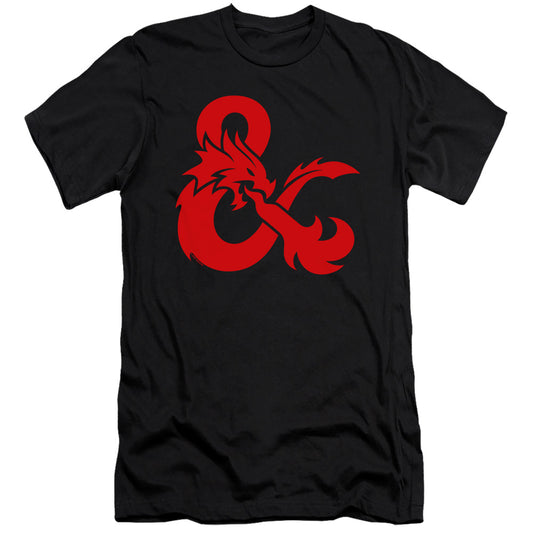 Dungeons And Dragons Ampersand Logo Hbo Premium Bella Canvas Slim Fit Mens T Shirt Black