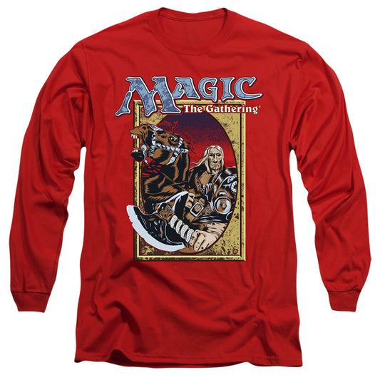 Magic The Gathering Fifth Edition Deck Art Mens Long Sleeve Shirt Red