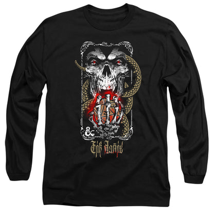 Dungeons And Dragons Lich For Chaos Mens Long Sleeve Shirt Black Officially Licensed