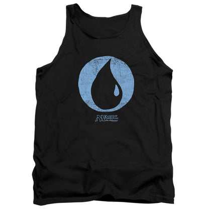 Magic The Gathering Blue Symbol Mens Tank Top Shirt Black