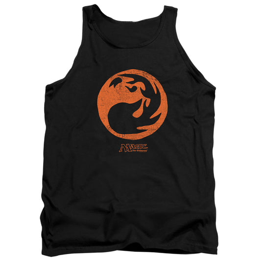 Magic The Gathering Red Symbol Mens Tank Top Shirt Black