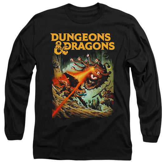 Dungeons And Dragons Beholder Strike Mens Long Sleeve Shirt Black