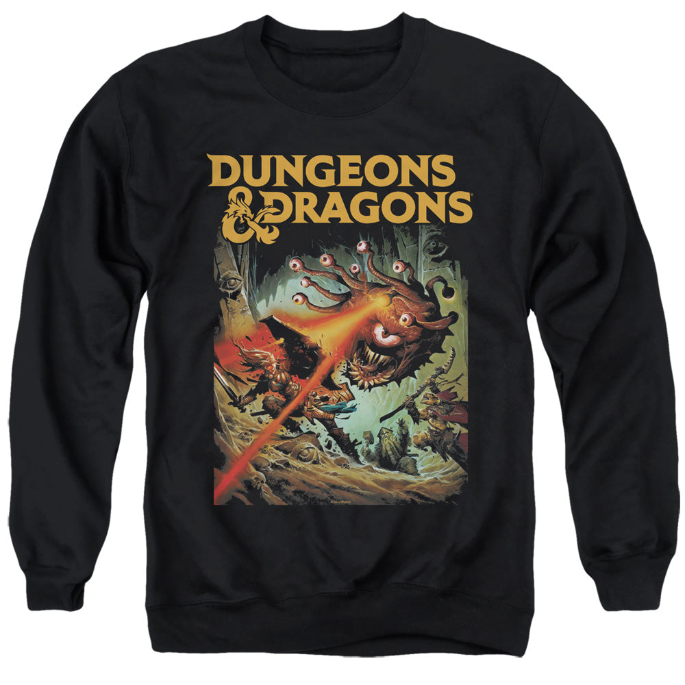 Dungeons And Dragons Beholder Strike Mens Crewneck Sweatshirt Black