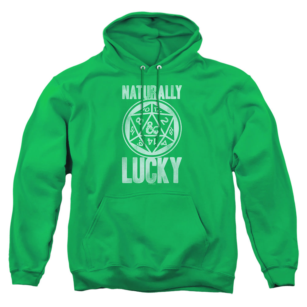 Dungeons And Dragons Naturally Lucky Mens Hoodie Kelly Green Officially Licensed
