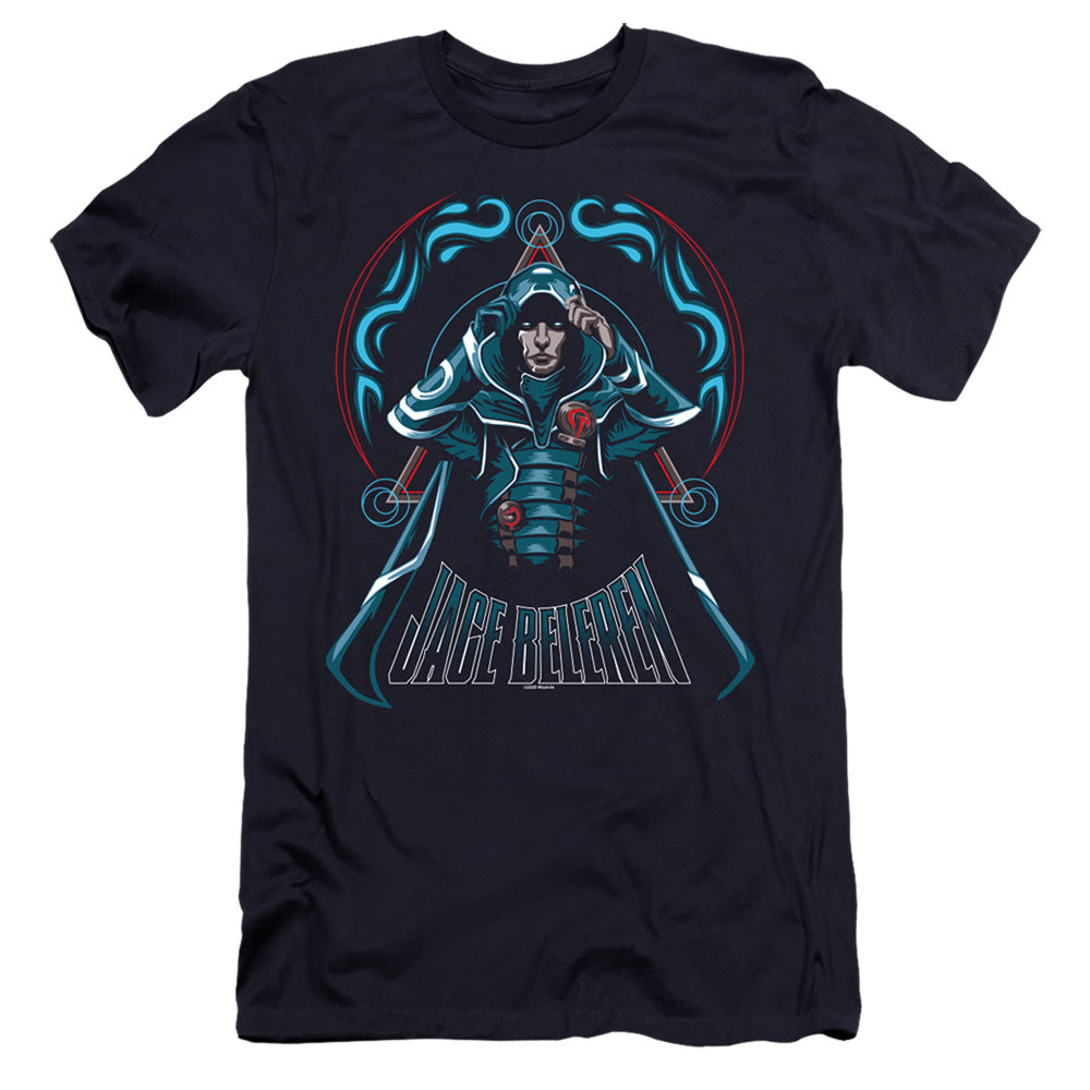 Magic The Gathering Jace Hbo Premium Bella Canvas Slim Fit Mens T Shirt Navy