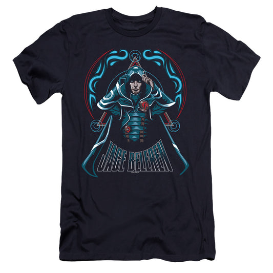 Magic The Gathering Jace Hbo Premium Bella Canvas Slim Fit Mens T Shirt Navy