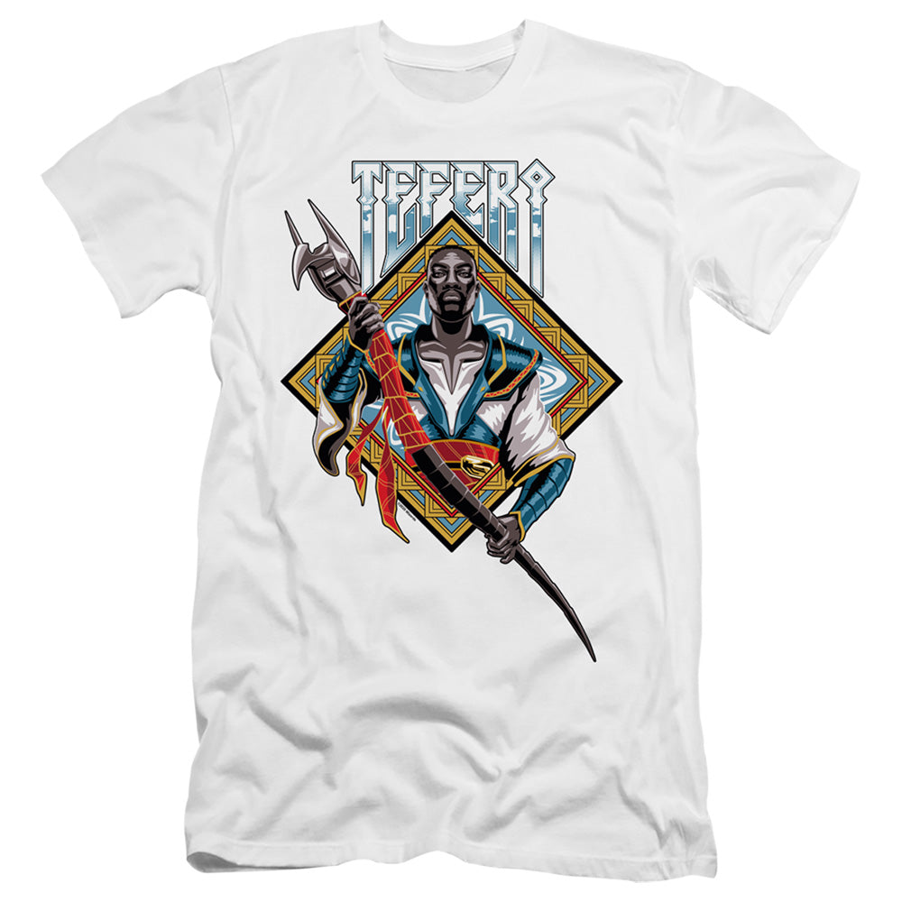 Magic The Gathering Teferi Hbo Premium Bella Canvas Slim Fit Mens T Shirt White