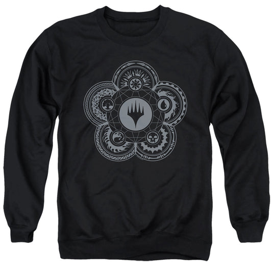 Magic The Gathering Icon Glyph Mens Crewneck Sweatshirt Black