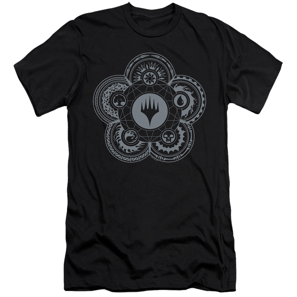 Magic The Gathering Icon Glyph Hbo Premium Bella Canvas Slim Fit Mens T Shirt Black