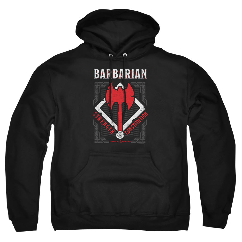 Dungeons And Dragons Barbarian Mens Hoodie Black Officially Licensed