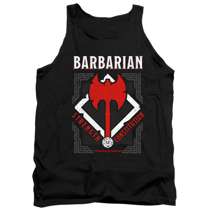 Dungeons And Dragons Barbarian Mens Tank Top Shirt Black