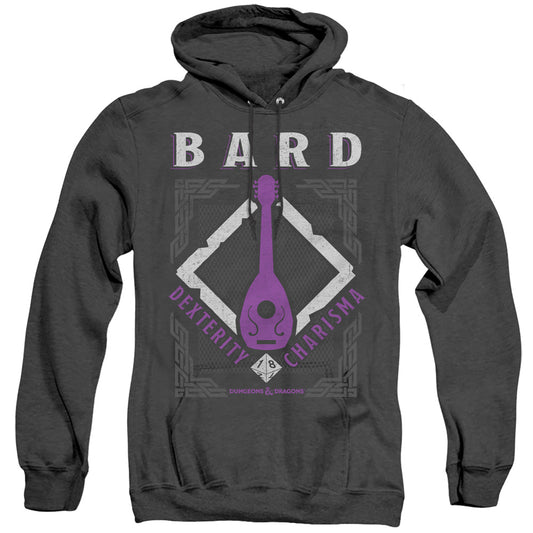 Dungeons And Dragons Bard Heather Mens Hoodie Black Officially Licensed