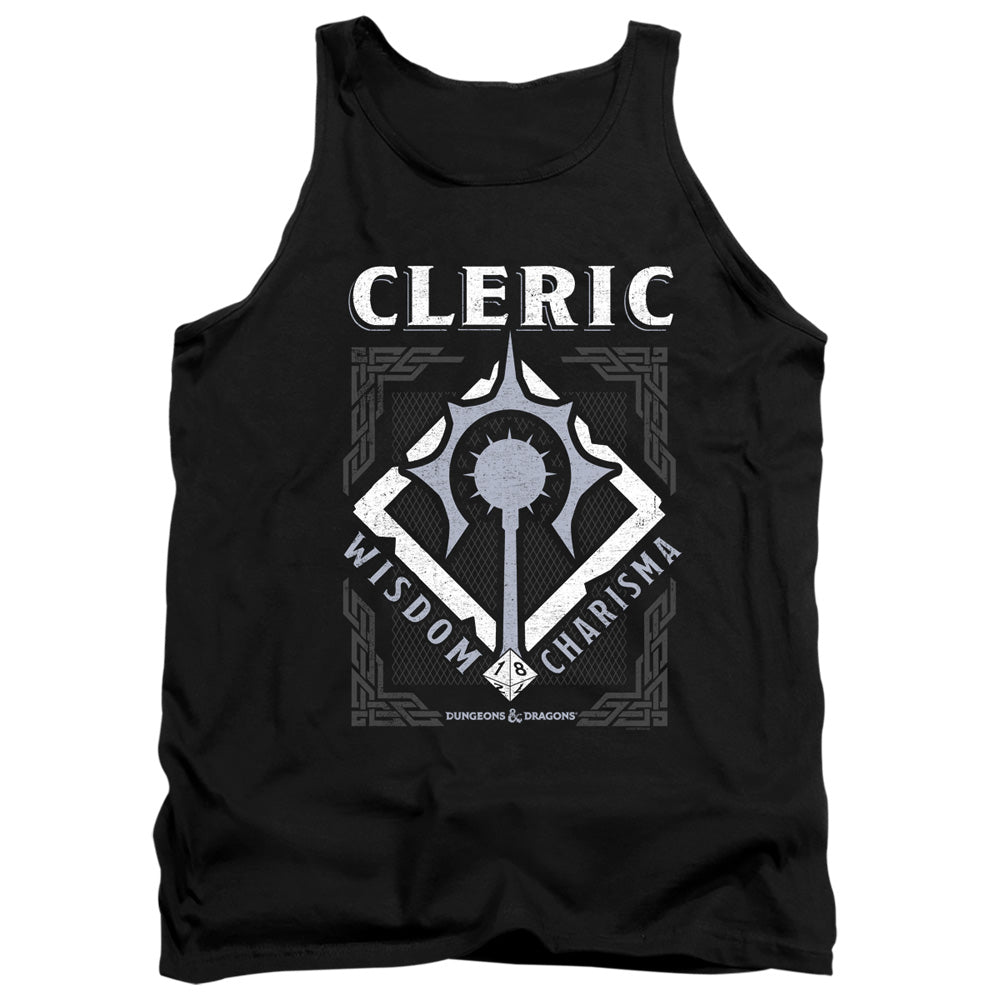 Dungeons And Dragons Cleric Mens Tank Top Shirt Black