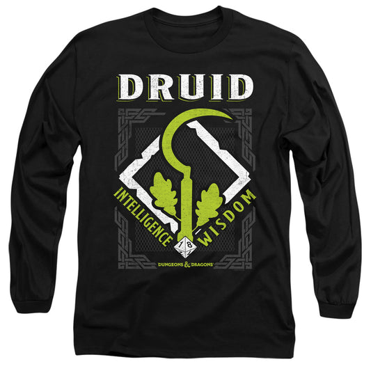 Dungeons And Dragons Druid Mens Long Sleeve Shirt Black