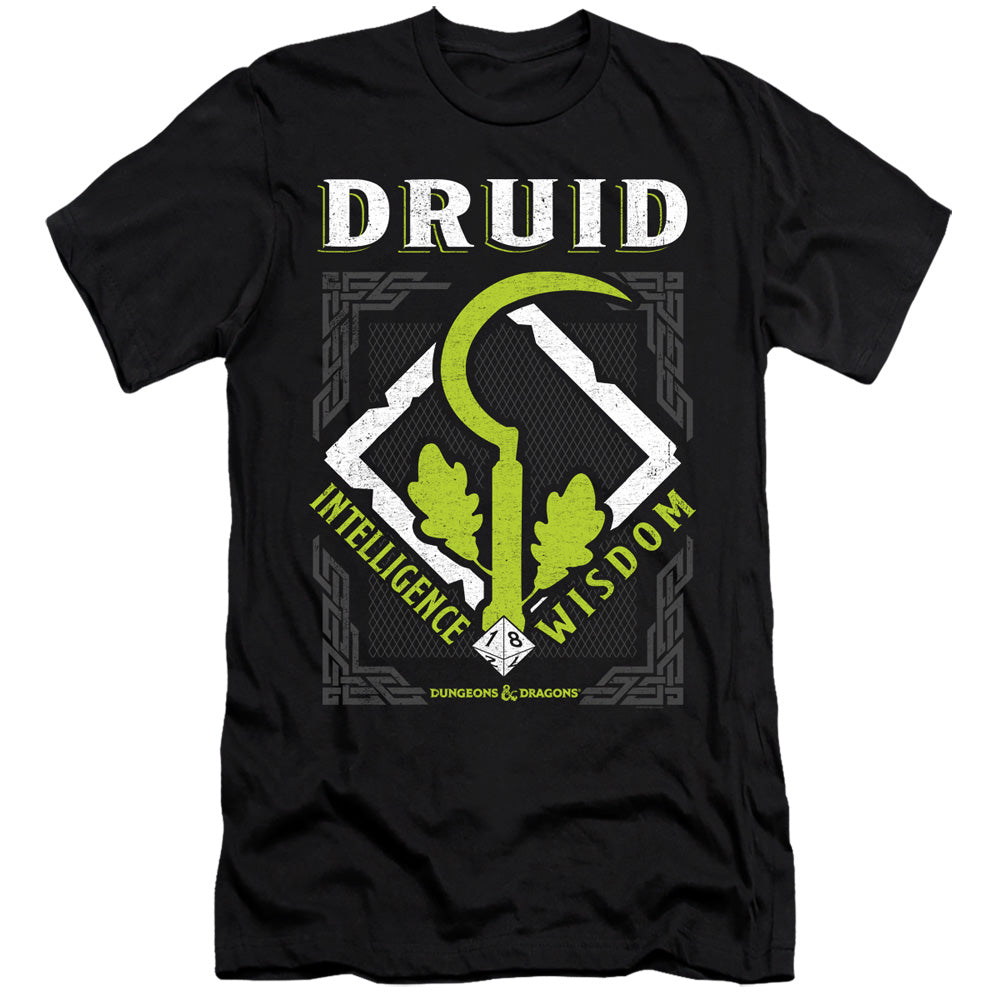 Dungeons And Dragons Druid Hbo Premium Bella Canvas Slim Fit Mens T Shirt Black