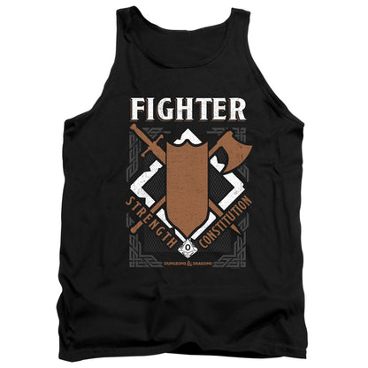 Dungeons And Dragons Fighter Mens Tank Top Shirt Black