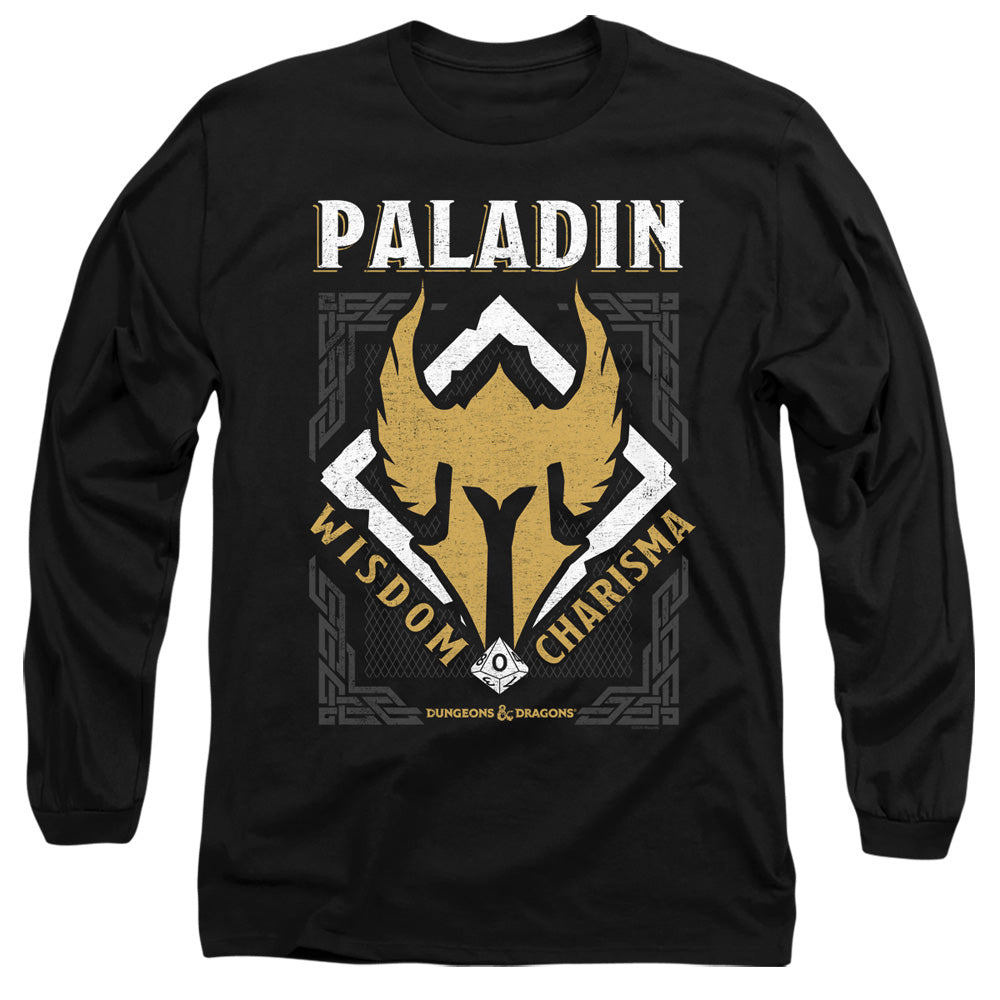 Dungeons And Dragons Paladin Mens Long Sleeve Shirt Black