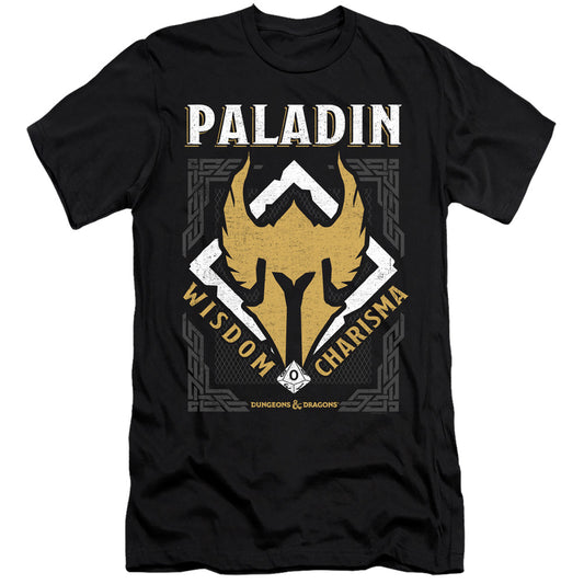 Dungeons And Dragons Paladin Hbo Premium Bella Canvas Slim Fit Mens T Shirt Black