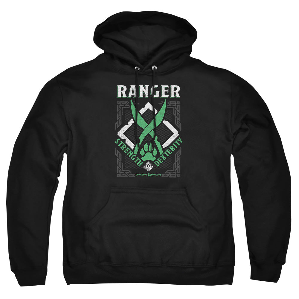 Dungeons And Dragons Ranger Mens Hoodie Black Officially Licensed