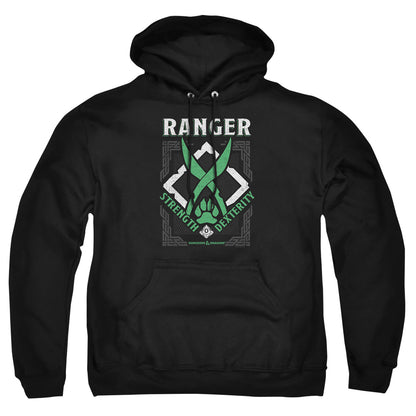Dungeons And Dragons Ranger Mens Hoodie Black Officially Licensed