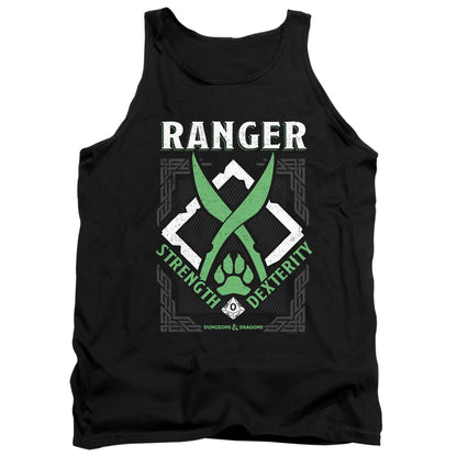 Dungeons And Dragons Ranger Mens Tank Top Shirt Black