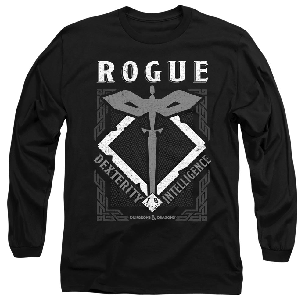 Dungeons And Dragons Rogue Mens Long Sleeve Shirt Black