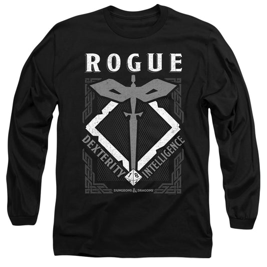 Dungeons And Dragons Rogue Mens Long Sleeve Shirt Black