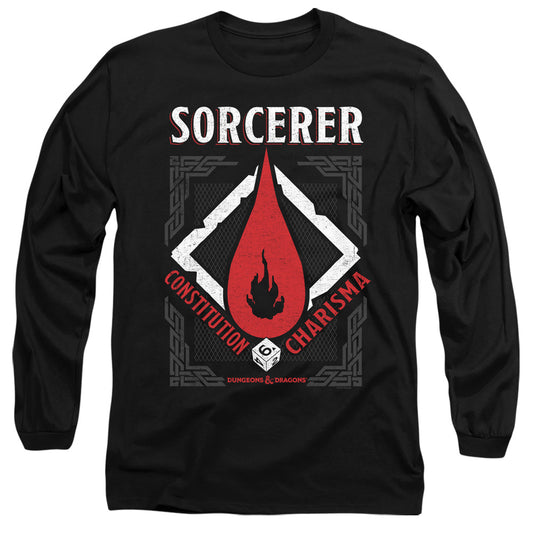 Dungeons And Dragons Sorcerer Mens Long Sleeve Shirt Black