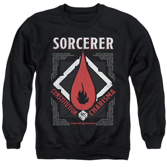 Dungeons And Dragons Sorcerer Mens Crewneck Sweatshirt Black