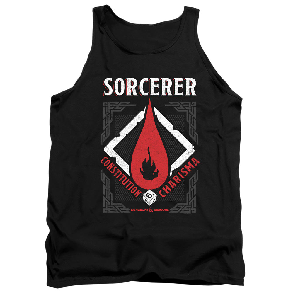 Dungeons And Dragons Sorcerer Mens Tank Top Shirt Black