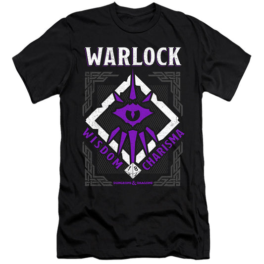 Dungeons And Dragons Warlock Hbo Premium Bella Canvas Slim Fit Mens T Shirt Black