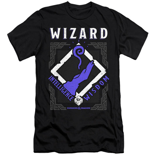 Dungeons And Dragons Wizard Hbo Premium Bella Canvas Slim Fit Mens T Shirt Black