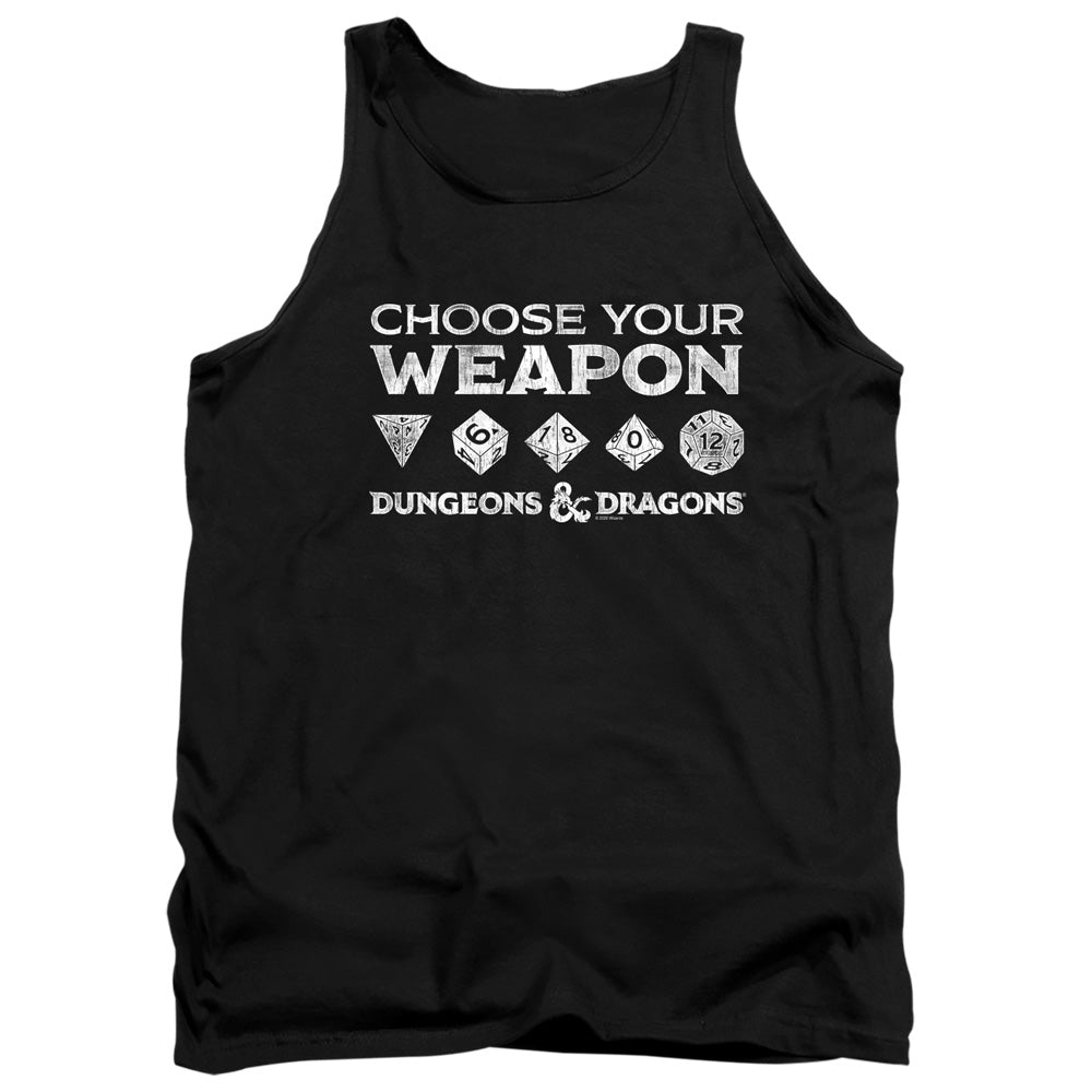 Dungeons And Dragons Choose Your Weapon Mens Tank Top Shirt Black