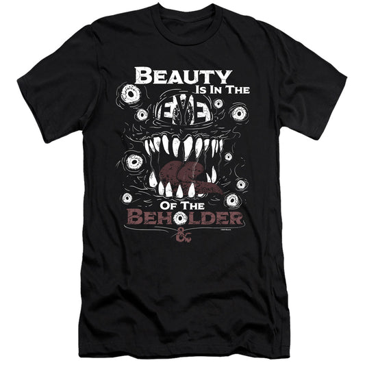 Dungeons And Dragons Eye Of The Beholder Hbo Premium Bella Canvas Slim Fit Mens T Shirt Black