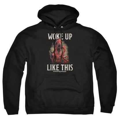 Dungeons And Dragons Woke Like This Mens Hoodie Black Officially Licensed