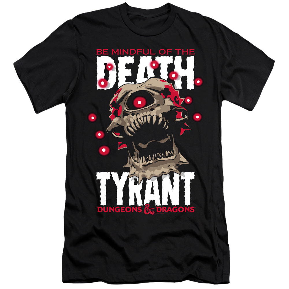 Dungeons And Dragons Death Tyrant Hbo Premium Bella Canvas Slim Fit Mens T Shirt Black