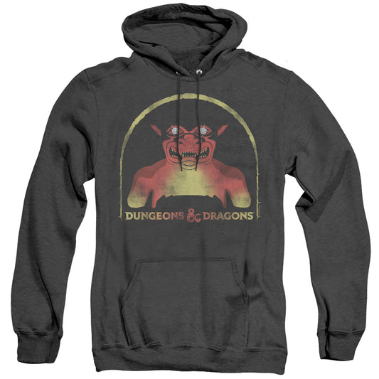 Dungeons And Dragons Old School Heather Mens Hoodie Black Officially Licensed