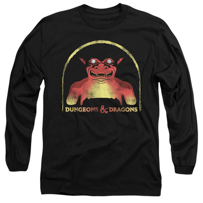 Dungeons And Dragons Old School Mens Long Sleeve Shirt Black Officially Licensed