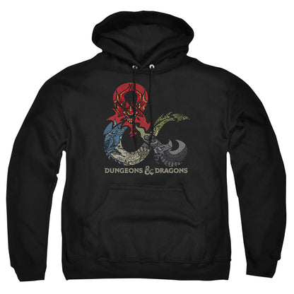 Dungeons And Dragons Dragons In Dragons Mens Hoodie Black Officially Licensed