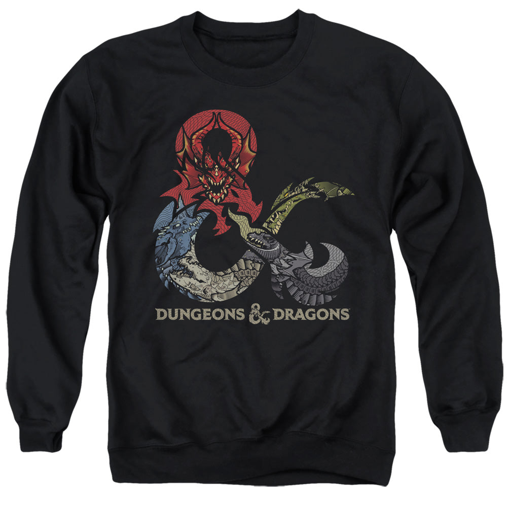 Dungeons And Dragons Dragons In Dragons Mens Crewneck Sweatshirt Black